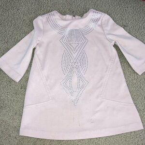 Nicole Miller Pink Kids Dress with Silver Accents